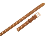Oryginalny brązowy pasek Michael Kors MK2299 ćwieki różowe złoto
